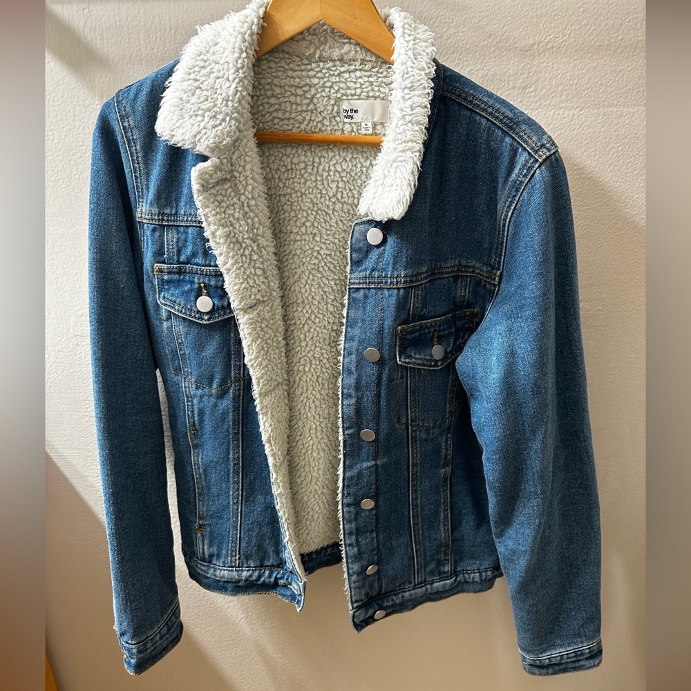 Sherpa denim jacket